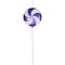 24 in. Purple &#x26; White Candy Lollipop Christmas Ornament